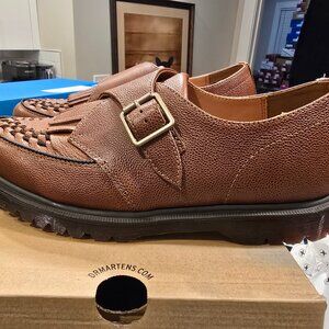 Dr. Doc Martens Ramsey Monk KLT Brown Leather Loafer Men’s SZ 12 CREEPERS NEW